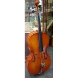 A cello supplied by W. Thompson.