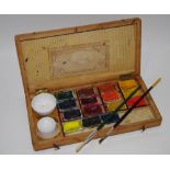 An early 20th century artist's box,