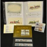 Postcards & Stamps - a contemporary album with Edwardian and later reproduction postcards including