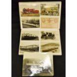 Stamps & Railway Postcards - Edwardian and later including real life photographic examples