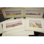 Travel - a portfolio of well executed early 20th century original watercolours by Jane M Duncombe,