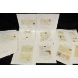 Great Britain - Postal History & Railway Interest - York - various George III to early 20th century