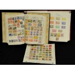 Philately - a stamp album containing early 20th century and late stamps from around the world