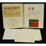 Railway Ephemera - an interesting album of 19th century and later ephemera including ten North