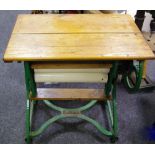 An early 20th century Ewbank mangle painted green