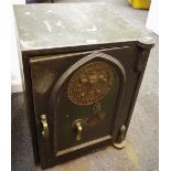 A Milner's 212 Patent Fire Resistant safe with keys. 66cm high x 51cm wide x 51cm deep.