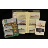 Postcards - Maritime - an album of Transatlantic liners including S.S.Magic, S.S. Anglia, S.S.