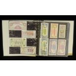 Numismatics - an album of bank notes including two Bank Of England white £5 notes one signed K O