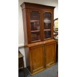 A Victorian mahogany library bookcase,