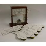 A mahogany demonstration meter, by White Electrical Instrument Co Ltd,