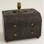 A 19th century Welsh vernacular slate model of a miniature bureau,