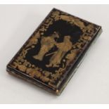 A 19th century Chinese lacquer pocket book,