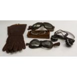 Militaria - a matched pair of Air Ministry issue leather gloves, marked H/523255/40/C.I.