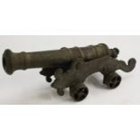 A 19th century bronze model signal cannon, probably Indian/Near Eastern,