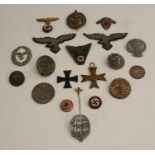Nazism - a collection of Nazi German Third Reich badges and insignia,