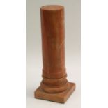 A Grand Tour type marble library desk column,