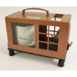 A copper lacquer thermograph, by Darton of Watford, designed for use in mining,