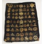 Militaria, Cap Badges - a collection of British Army regimental cap badges, various regiments,