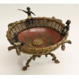 An Austrian cold painted bronze novelty table centrepiece, in the manner of Bergman,