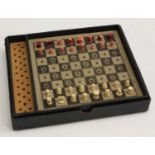 A travelling chess set,