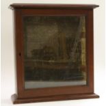 An early 20th century mahogany shop-type counter-top display cabinet,