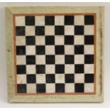 A pietra dura table top chess board,