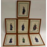 Chinese School (19th century) A set of seven,
