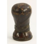 A Continental brown-patinated bronze seal, probably Italian,