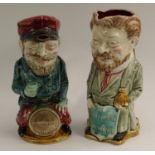 French Political History - a Frie Onnaing barbotine caricature reform toby jug,