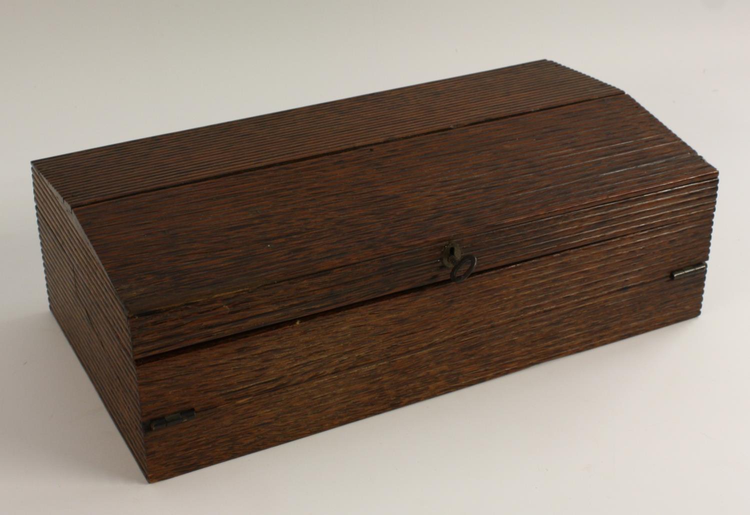 A 19th century Ceylonese or Anglo-Indian palmwood writing box,