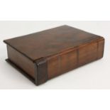 A 19th century Irish Killarney novelty box, as a book,