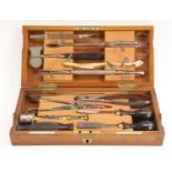 Medical Interest - a late Victorian/Edwardian mahogany surgeon's box, by Milkin & Down, London,