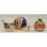 A Royal Crown Derby paperweight, Snail,