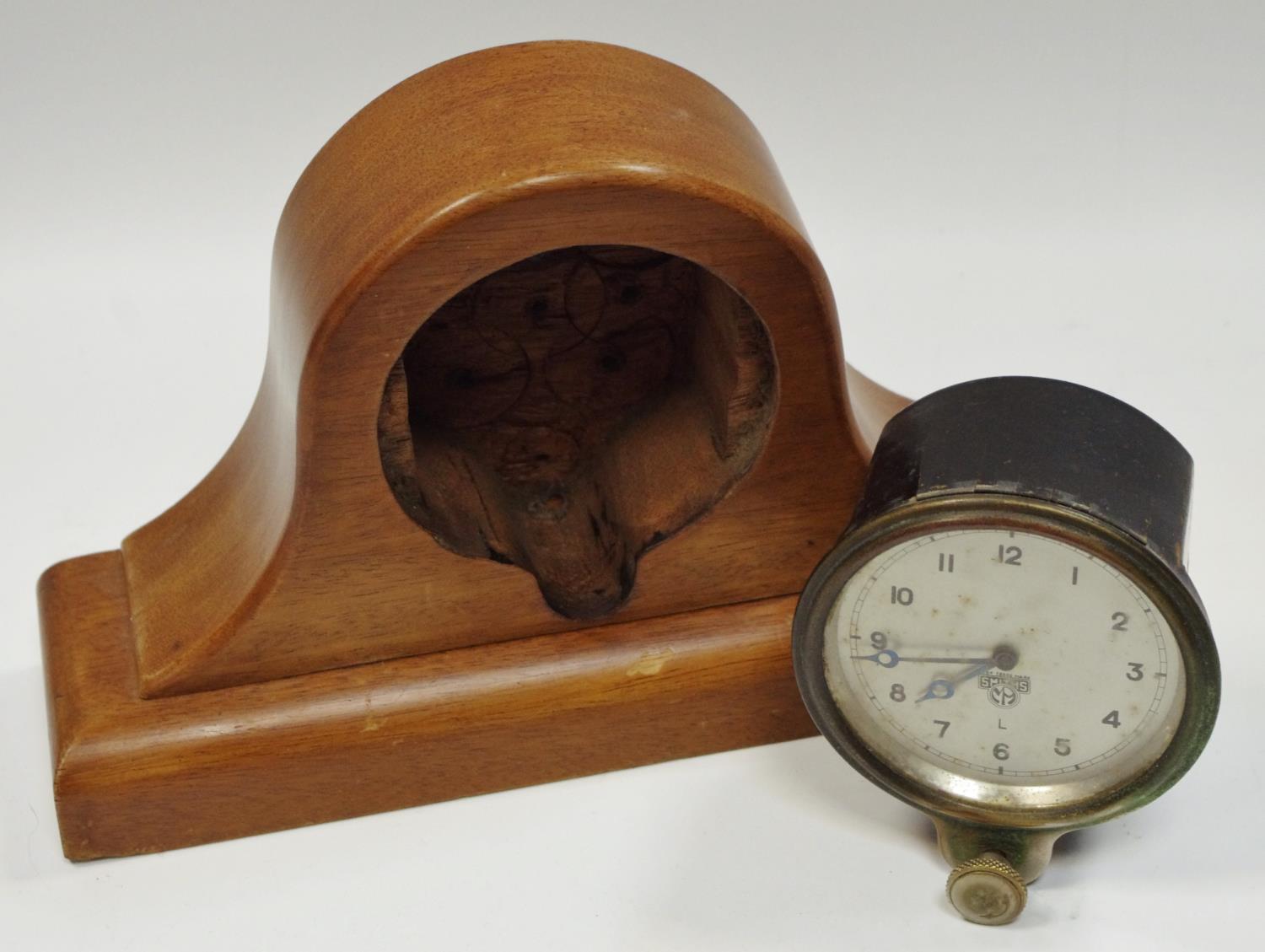 A Smiths MA L dashboard clock with front winder/adjuster c. - Image 2 of 2