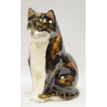 A large Babbcombe Pottery Tabby Cat painted by Phillip Laureston