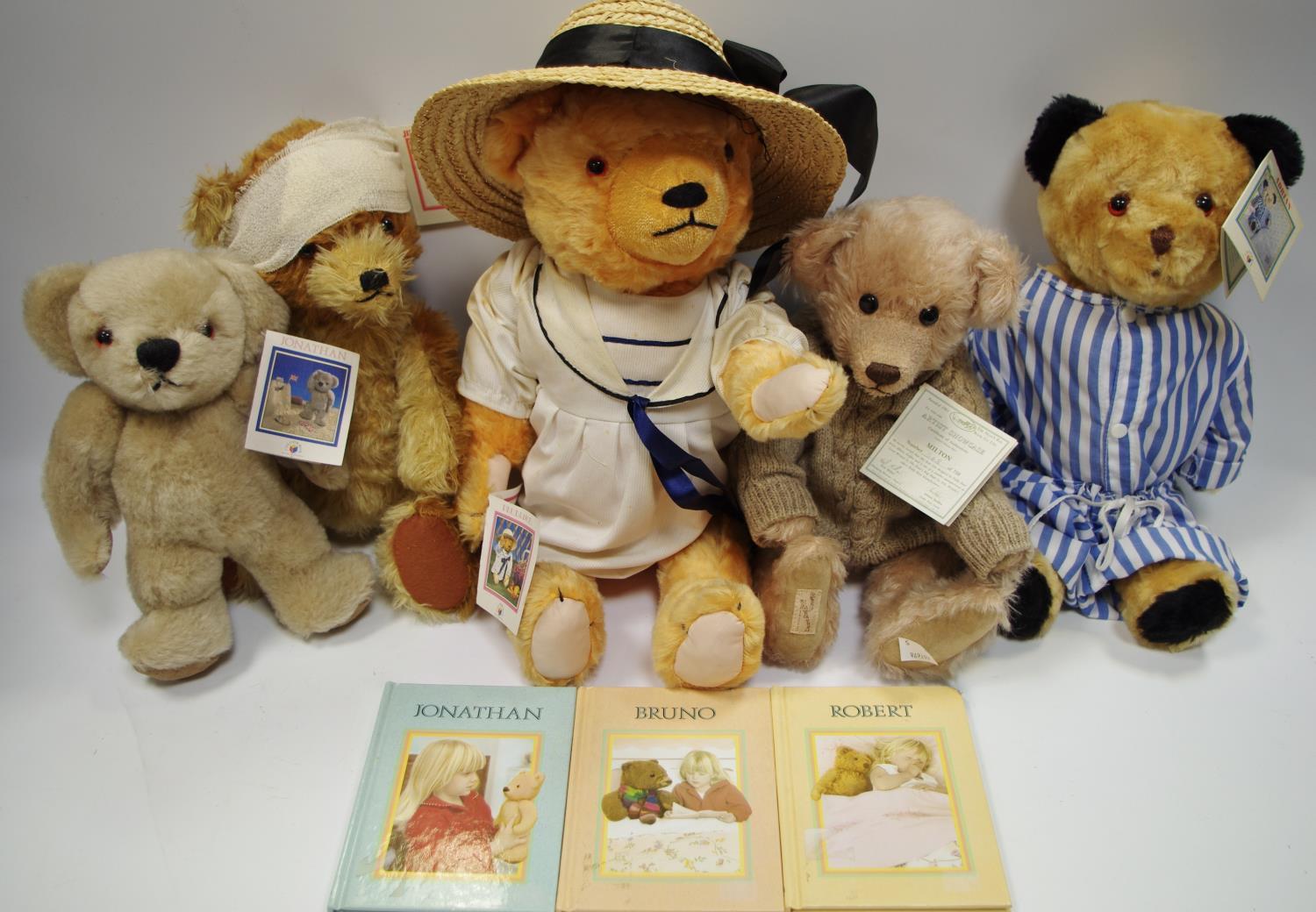 Teddy Bears - Deans Rag Book Co for Colourbox, inc Prudence, Jonathan, Jingles Better Bear, Adrian,