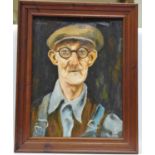 Northern School (20th century) Portrait Study oil on board,