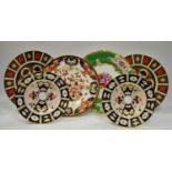 Decorative Ceramics - one first quality Royal Crown Derby 1128 pattern dinner plate 27cm diameter,