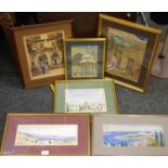 Travel - various well executed early 20th century original watercolours by Jane M Duncombe,