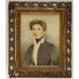 19th Century English School Young Gentleman of Title watercolour,