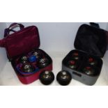 Bowling - a set of four Almark Sterling bowling balls size OH (cased);