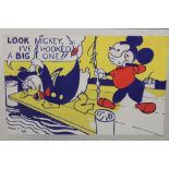Roy Lichtenstein, by and after, Look Mickey, 1961, gouttelette, print on aluminium plate,