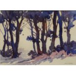 A***D*** (Eddie) Askew (contemporary) Edge of the Woods signed, watercolour,