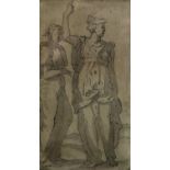 D Roberts Classical Figures bearing signature and date 11th Nov 180*, 19.5cm x 10.