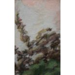 English School Impressionist Landscape signed with initials KW, oil on board, 36.