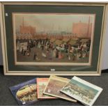 Helen Bradley (1900 - 1979), by and after, Hollinwood Market, coloured print, 49.