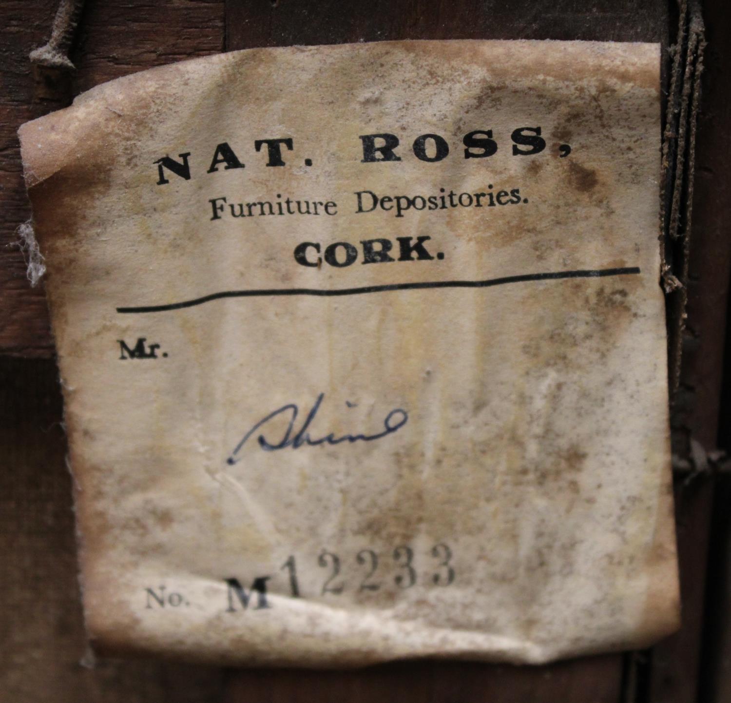 Irish School (19th/early 20th century) Portrait of a Boy in Tartan label to verso for Nat. - Image 5 of 5