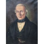 English School (mid 19th century) Portrait of Mr Chapman,.