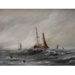 Ben Maile (1922 - 2017) Storm Catch signed, signed again, dated and titled to verso, oil on canvas,