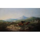 Henry Brittan Willis (1810 - 1884) In the Shadow of Snowdonia signed, oil on canvas,